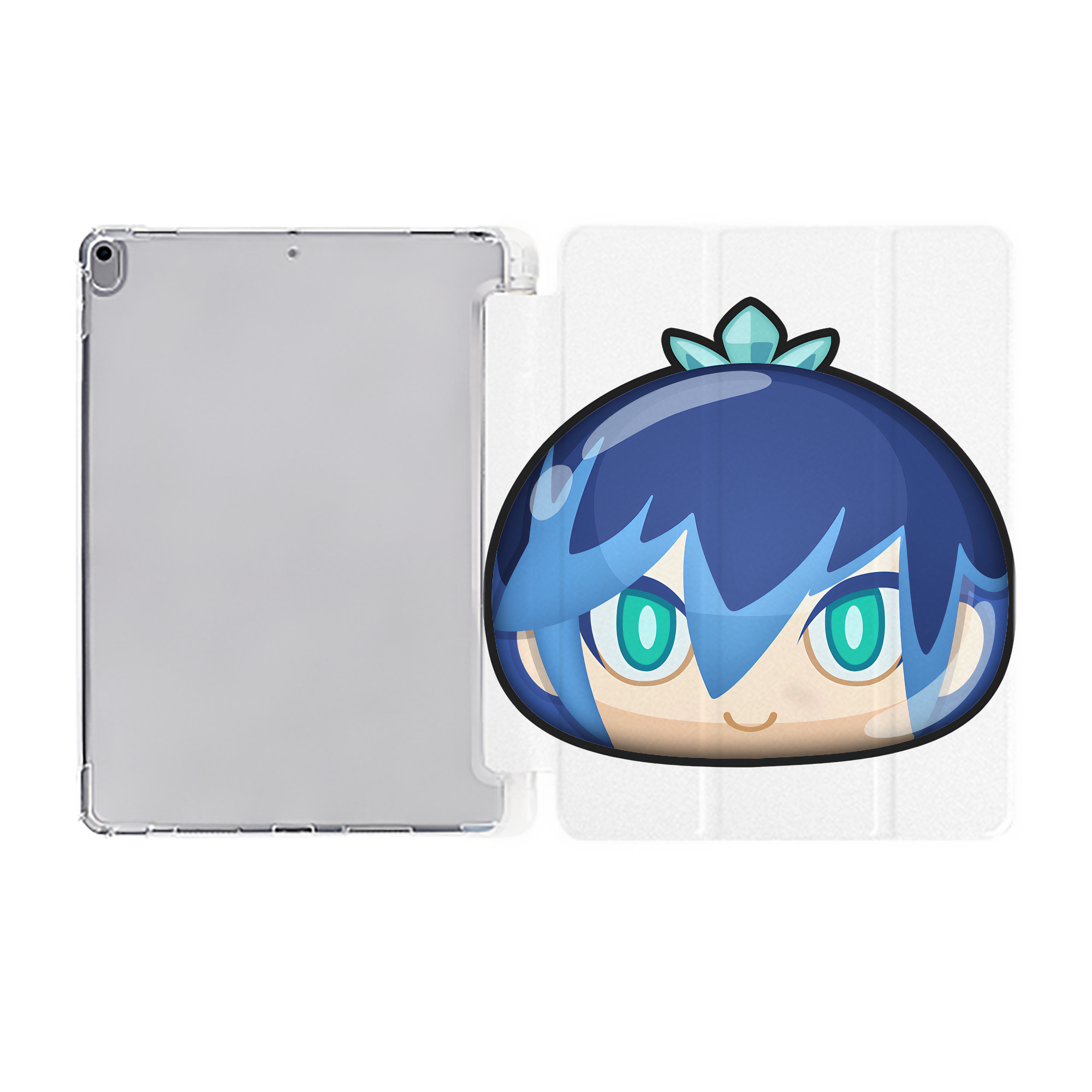 （画像用） 妖怪ウォッチ Yo-kai Watch IPad ケース ペン収納付き 三つ折りスタンド PUレザー×シリコン 対応機種9.5/10.5/10.9インチ